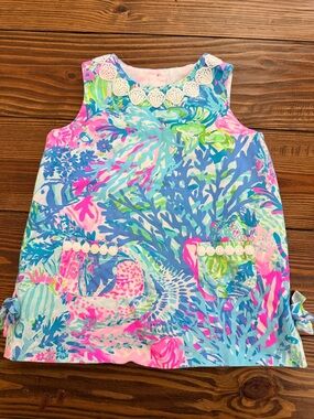 Lilly Pulitzer Girls' Sleeveless Tank Top in Blue, Pink & Green
